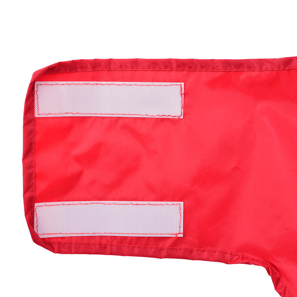 Pelernă de ploaie pentru câini cu benzi reflectorizante roșu L GartenMobel Dekor