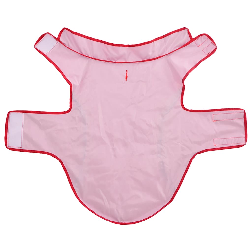 Pelernă de ploaie pentru câini cu benzi reflectorizante roșu L GartenMobel Dekor