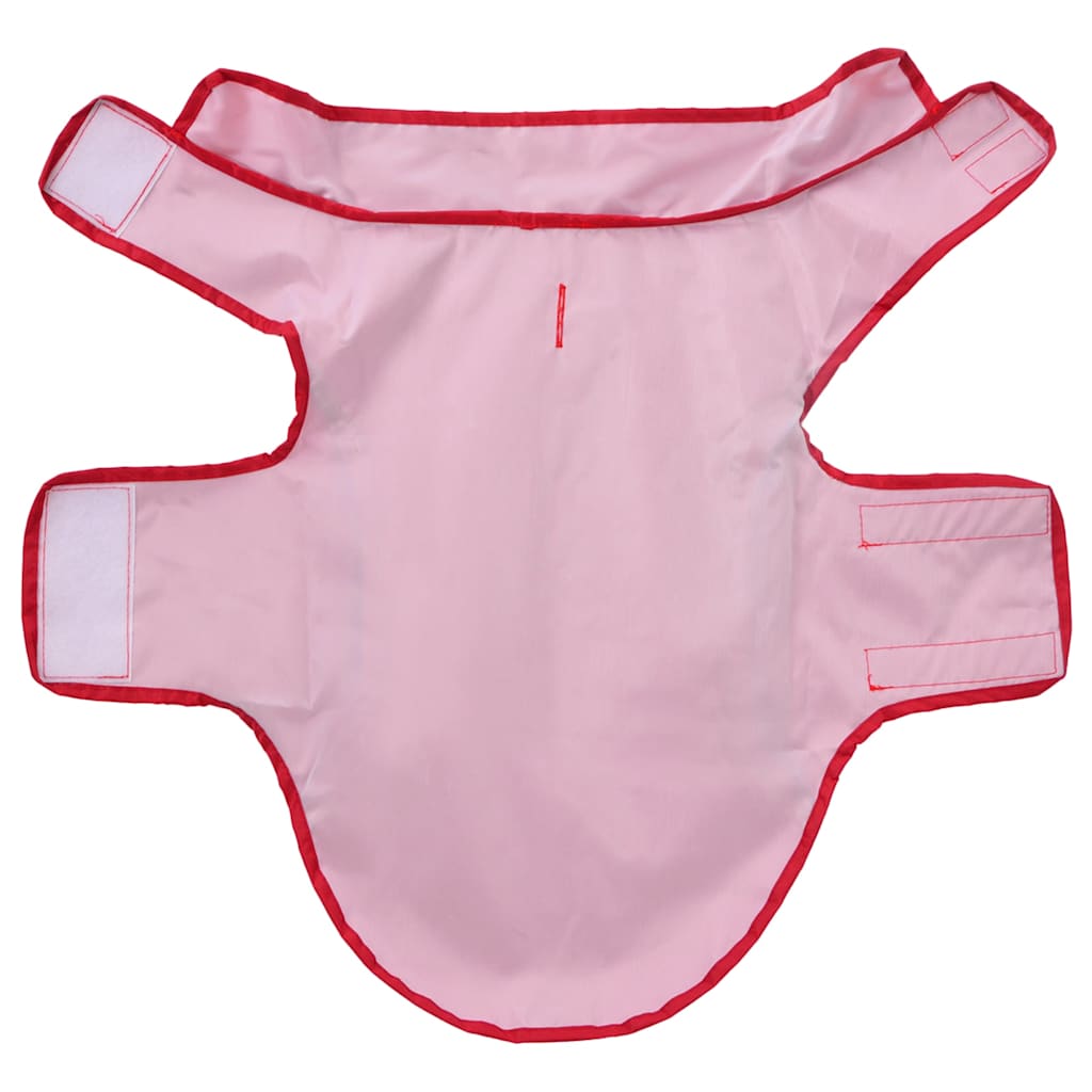 Pelernă de ploaie pentru câini cu benzi reflectorizante roșu S GartenMobel Dekor