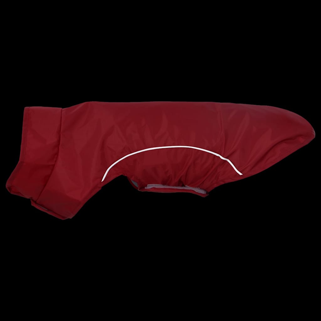 Pelernă de ploaie pentru câini cu benzi reflectorizante roșu S GartenMobel Dekor