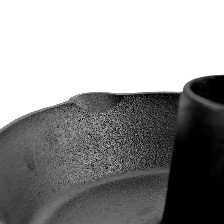 Tigaie fonta cu suport pentru pui la cuptor/gratar, 28x9 cm, Perfect Home GartenVIP DiyLine