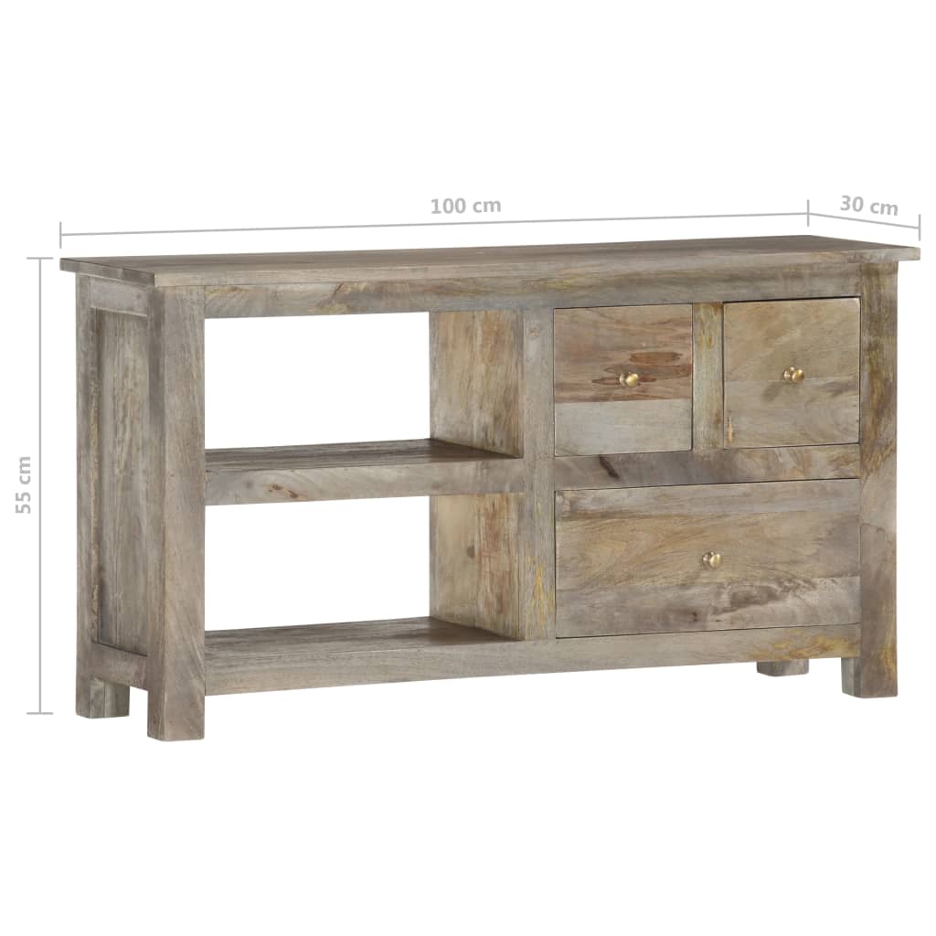 Comodă TV, 100 x 30 x 55 cm, lemn masiv de mango GartenMobel Dekor