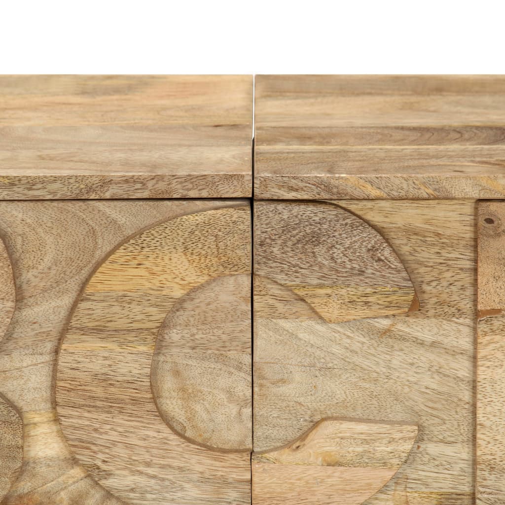 Comodă alfabet cu 6 sertare, 120x35x79 cm, lemn masiv de mango GartenMobel Dekor