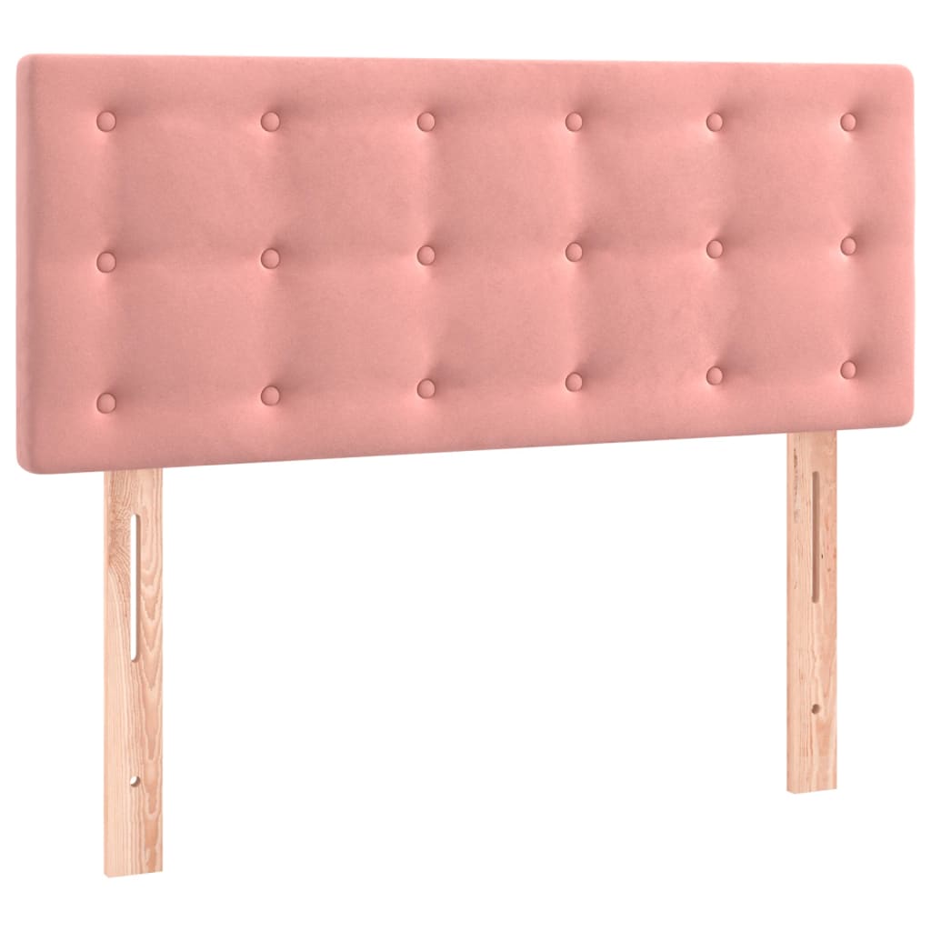 Pat box spring cu saltea, negru, 120x190 cm, catifea GartenMobel Dekor