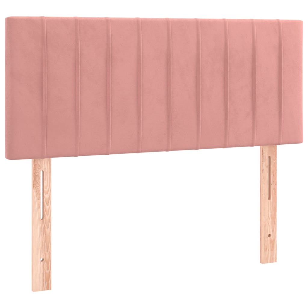 Pat box spring cu saltea, negru, 120x190 cm, catifea GartenMobel Dekor