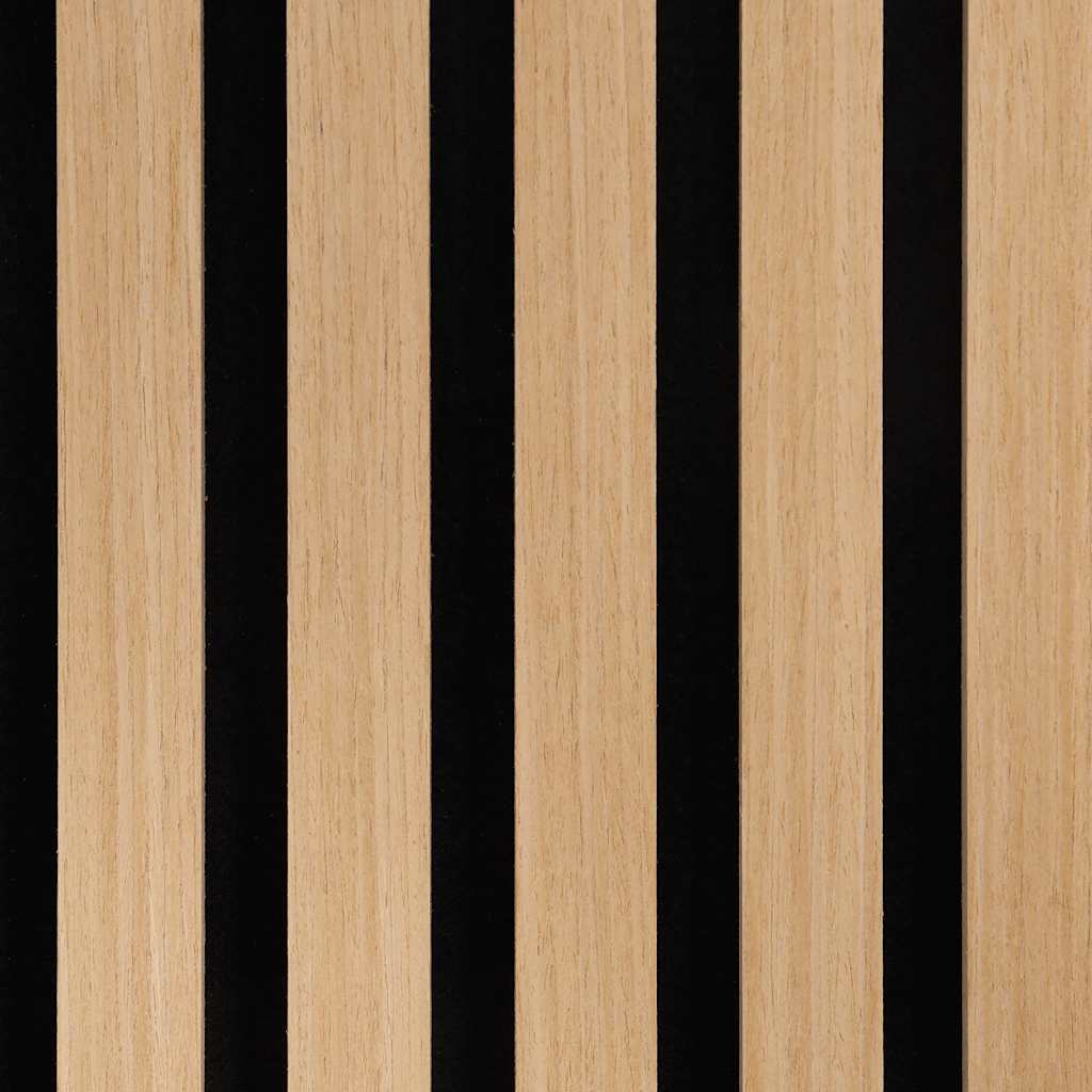 Panouri acustice de perete 2 buc șipci 60,5x60 cm furnir stejar GartenMobel Dekor