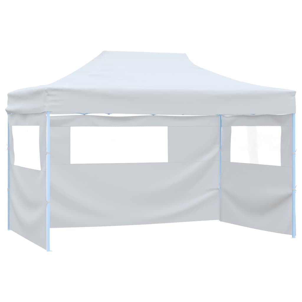 Cort de petrecere pliabil cu 4 pereți, alb, 3 x 4,5 m GartenMobel Dekor