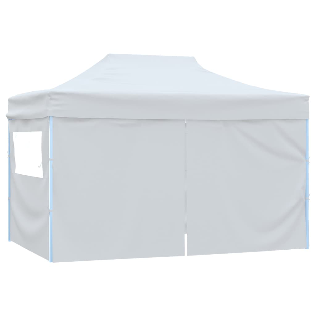 Cort de petrecere pliabil cu 4 pereți, alb, 3 x 4,5 m GartenMobel Dekor