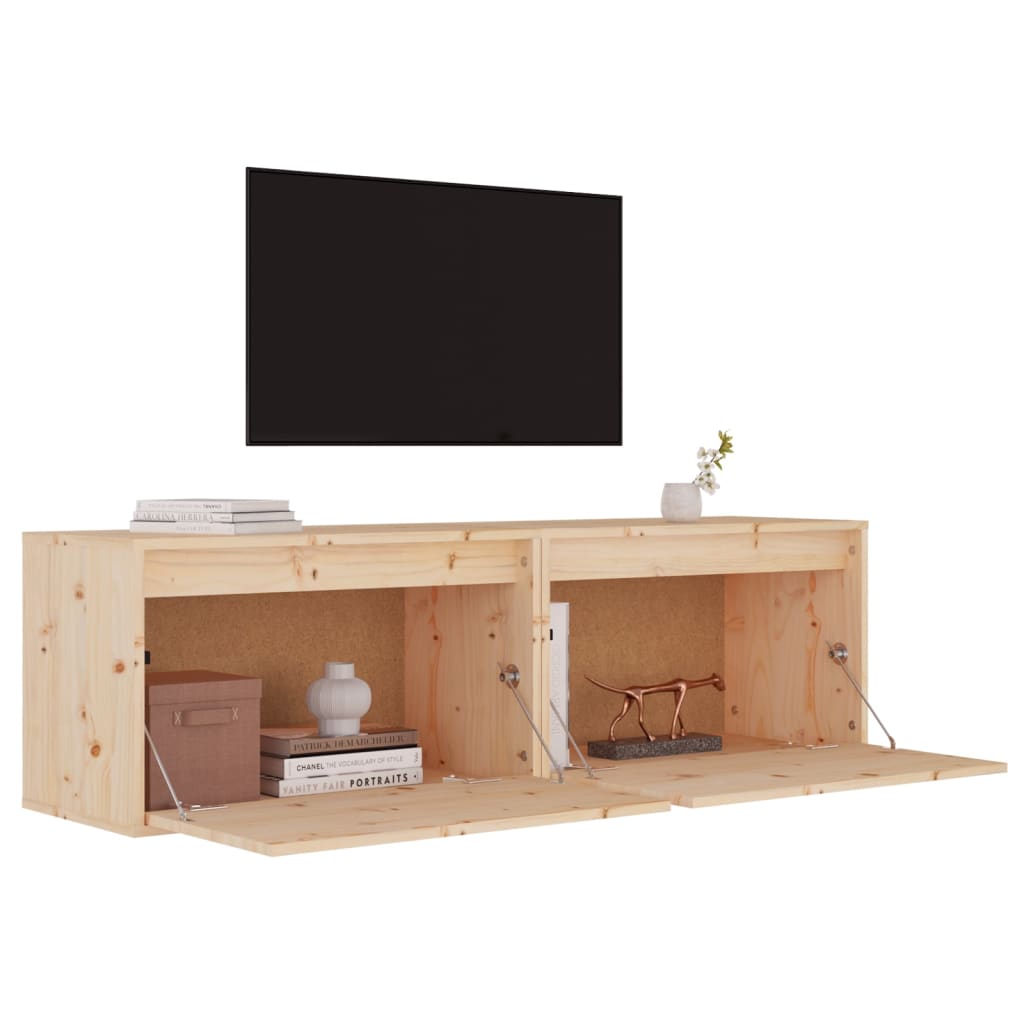 Dulapuri de perete, 2 buc., 60x30x35 cm, lemn masiv de pin GartenMobel Dekor