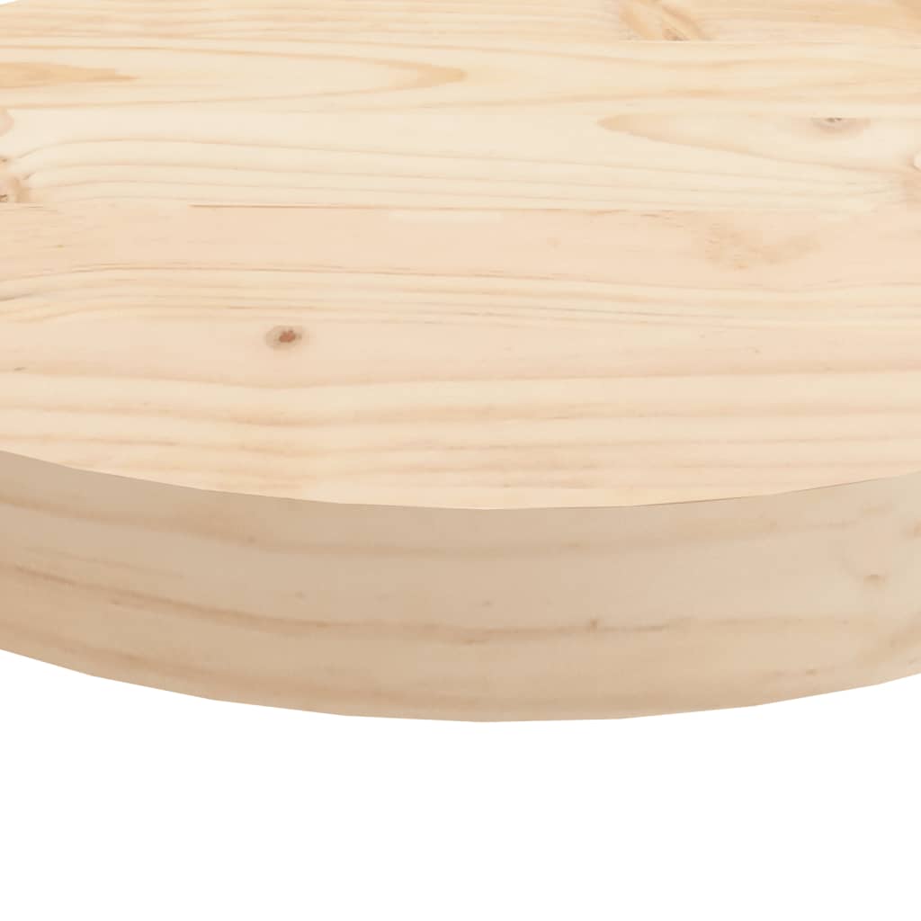 Blat de masă rotund, Ø40x3 cm, lemn masiv de pin GartenMobel Dekor