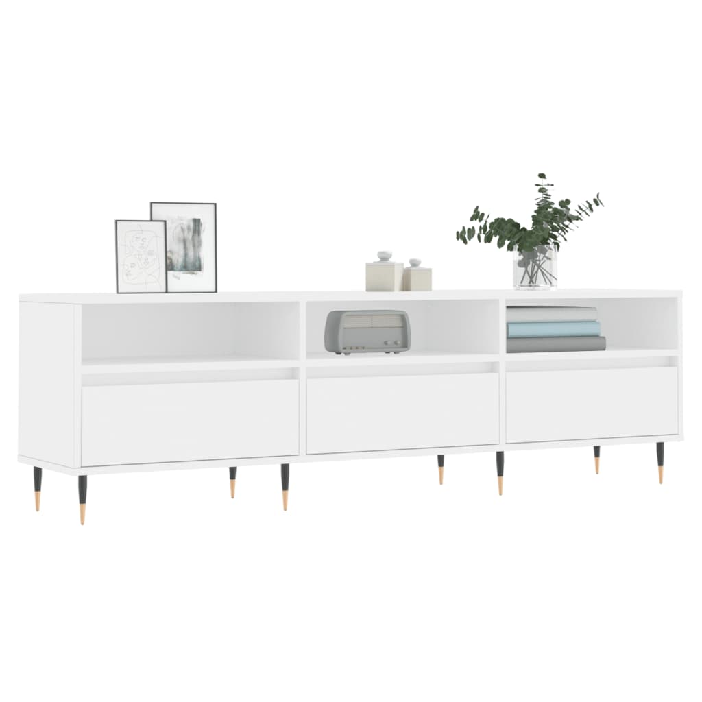 Comodă TV, alb, 150x30x44,5 cm, lemn prelucrat GartenMobel Dekor