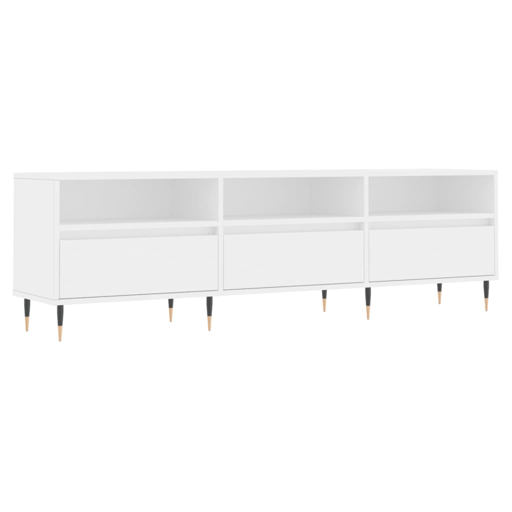 Comodă TV, alb, 150x30x44,5 cm, lemn prelucrat GartenMobel Dekor