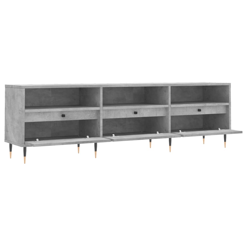 Comodă TV, gri beton, 150x30x44,5 cm, lemn prelucrat GartenMobel Dekor