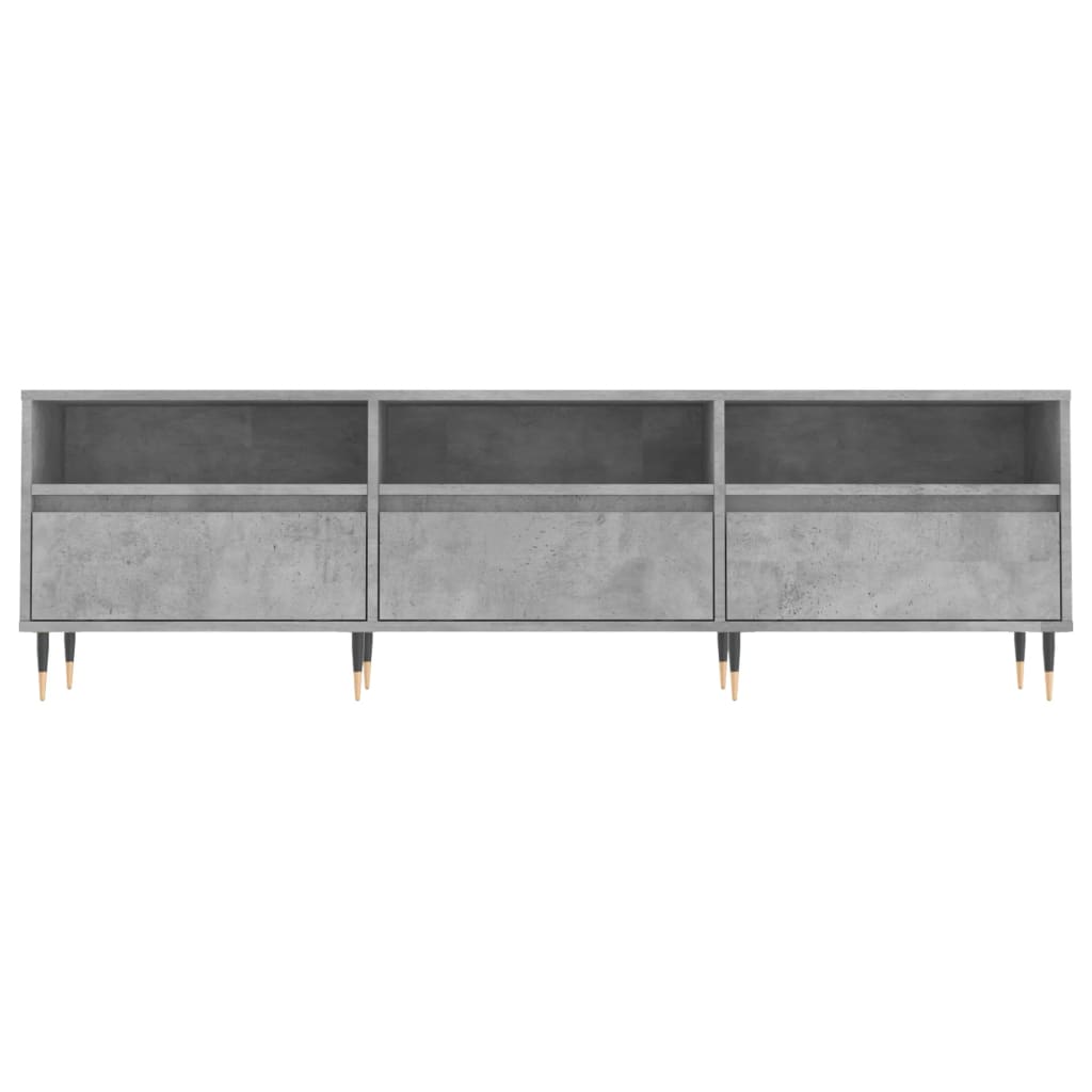 Comodă TV, gri beton, 150x30x44,5 cm, lemn prelucrat GartenMobel Dekor