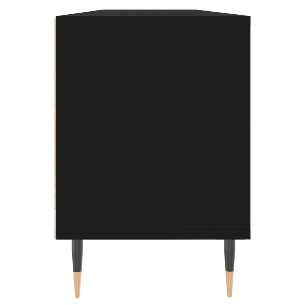 Comodă TV, negru, 150x30x44,5 cm, lemn prelucrat GartenMobel Dekor