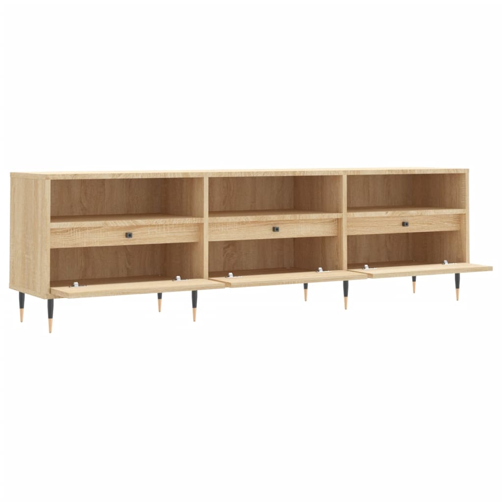 Comodă TV, stejar sonoma, 150x30x44,5 cm, lemn prelucrat GartenMobel Dekor