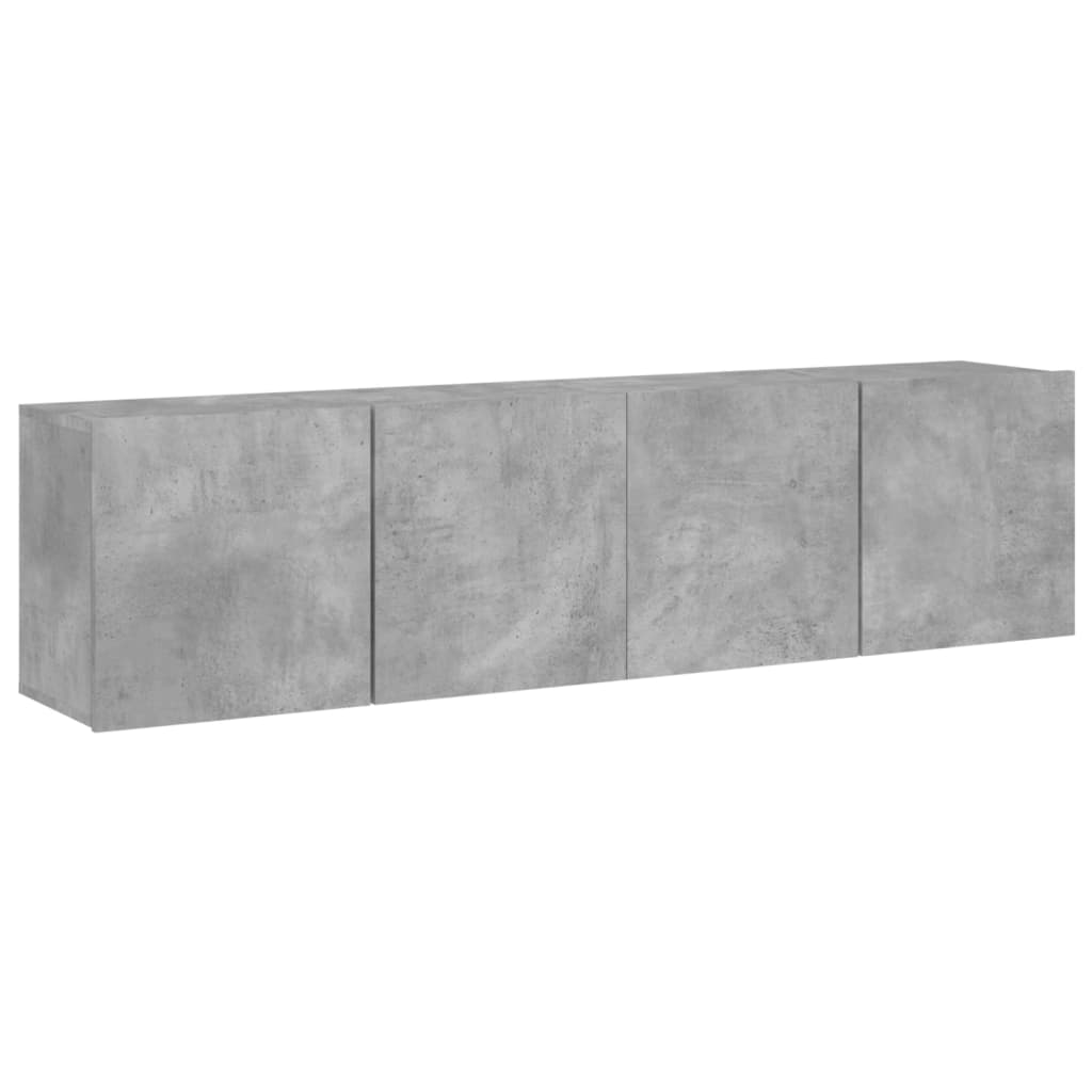 Comodă TV de perete, 2 buc. gri beton, 80x30x41 cm GartenMobel Dekor