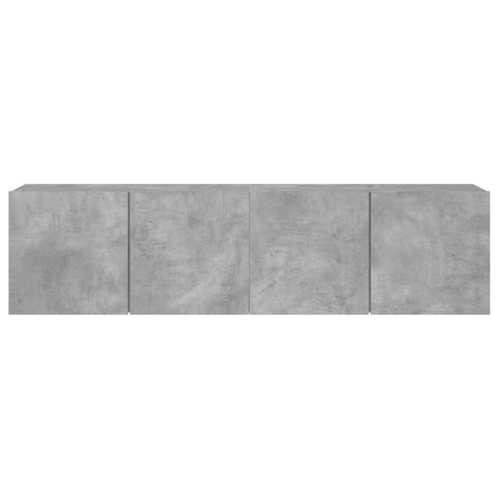 Comodă TV de perete, 2 buc. gri beton, 80x30x41 cm GartenMobel Dekor