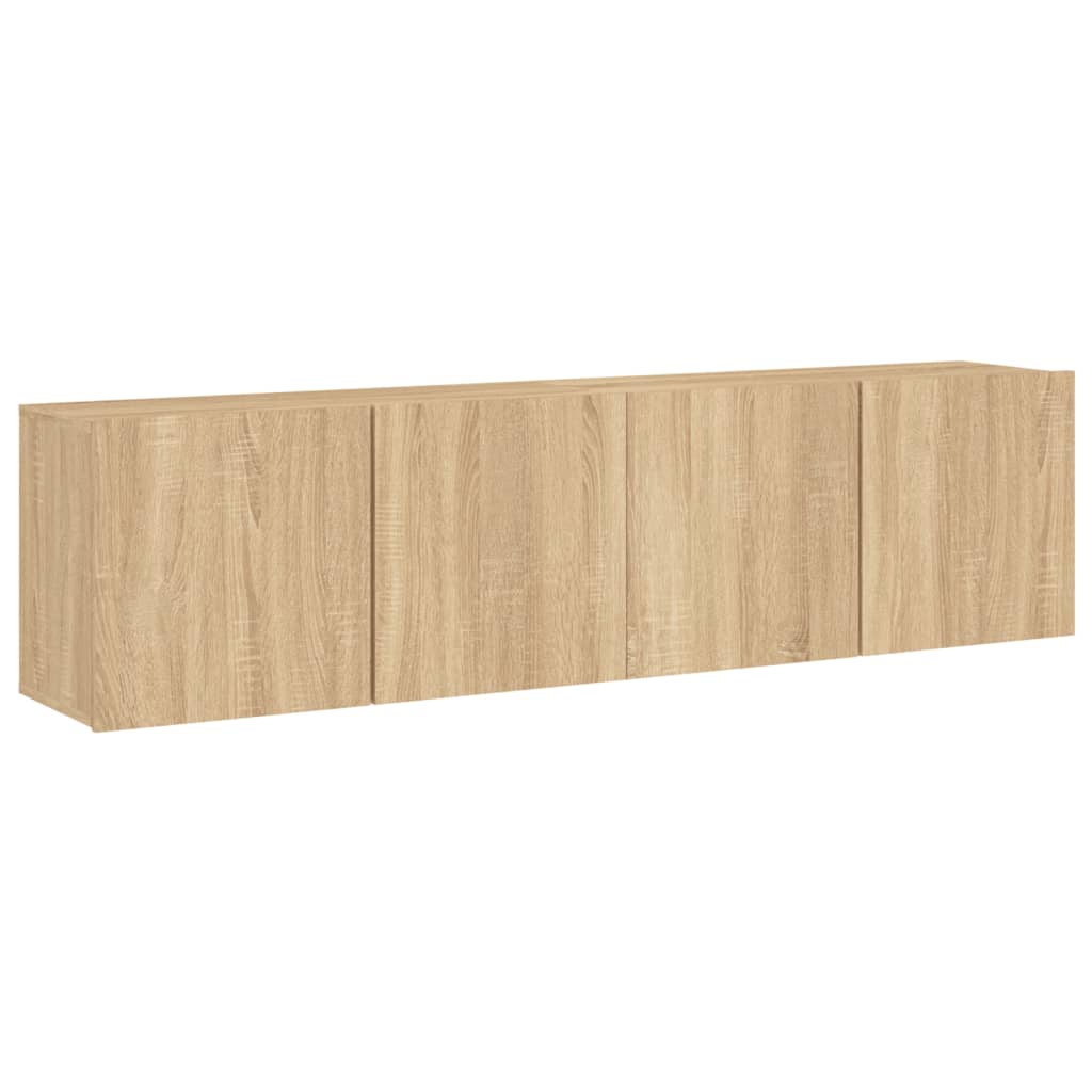 Comodă TV de perete, 2 buc. stejar sonoma, 80x30x41 cm GartenMobel Dekor
