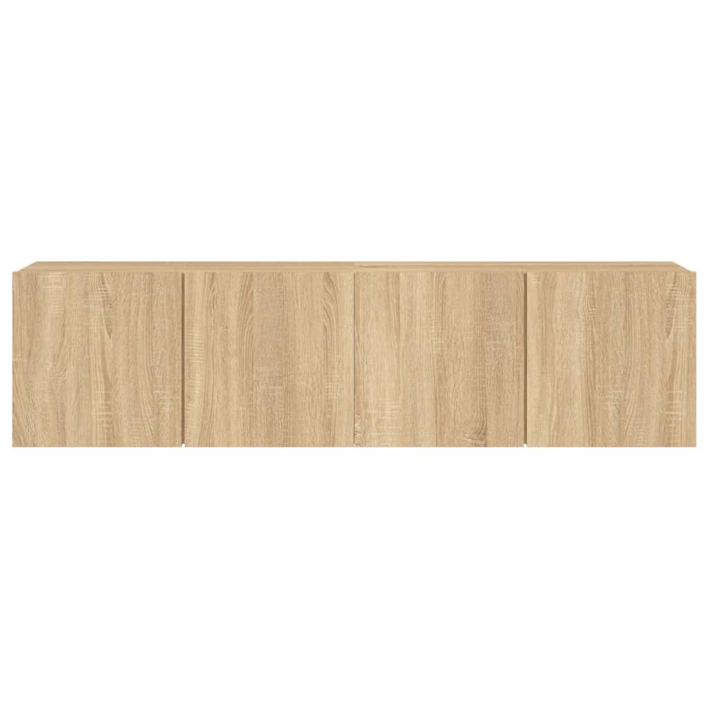 Comodă TV de perete, 2 buc. stejar sonoma, 80x30x41 cm GartenMobel Dekor
