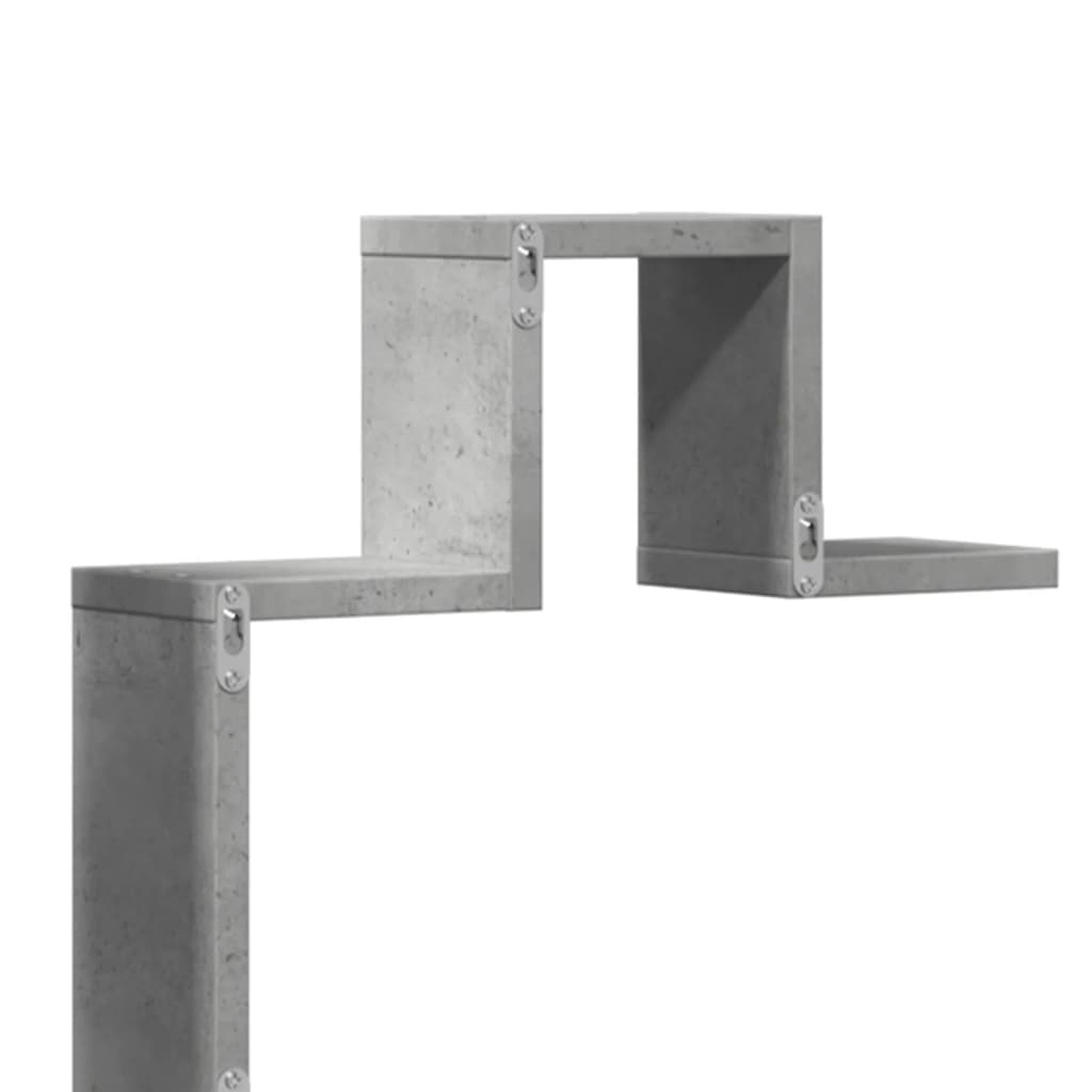 Raft de perete, gri beton, 104,5x10x43 cm , lemn prelucrat GartenMobel Dekor