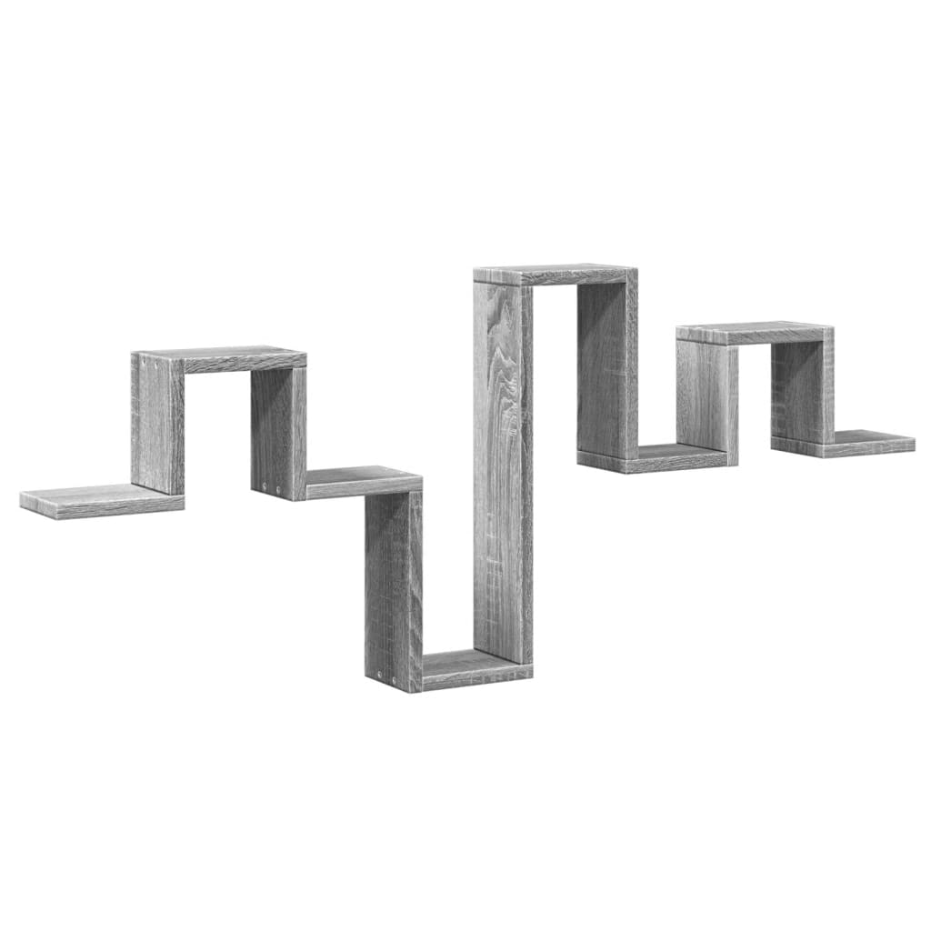 Raft de perete, gri sonoma, 104,5x10x43 cm, lemn prelucrat GartenMobel Dekor