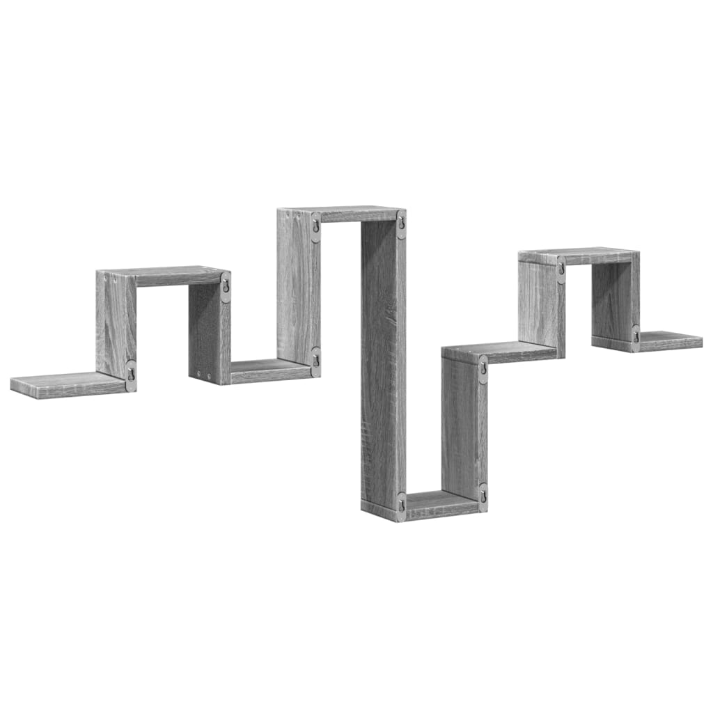 Raft de perete, gri sonoma, 104,5x10x43 cm, lemn prelucrat GartenMobel Dekor