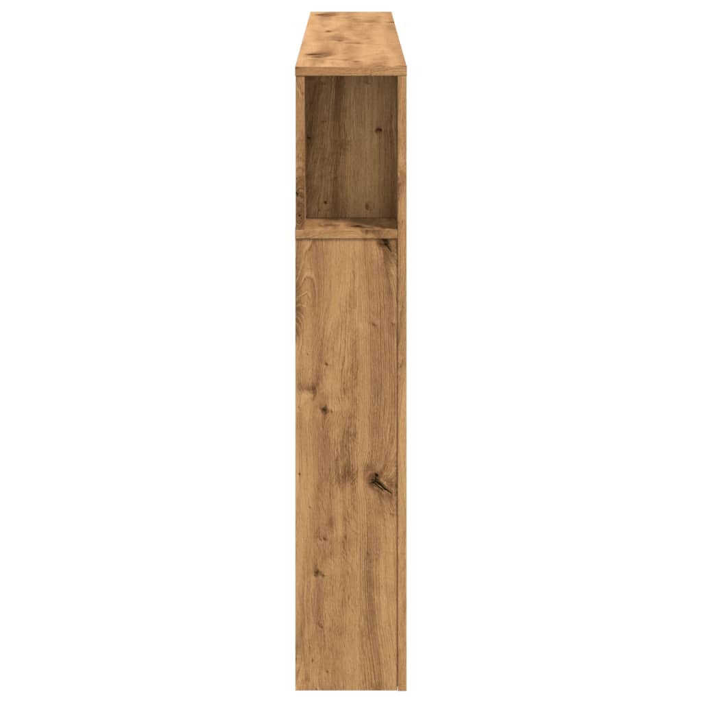 Tăblie de pat cu LED, stejar artizanal, 160x18,5x103,5 cm, lemn GartenMobel Dekor