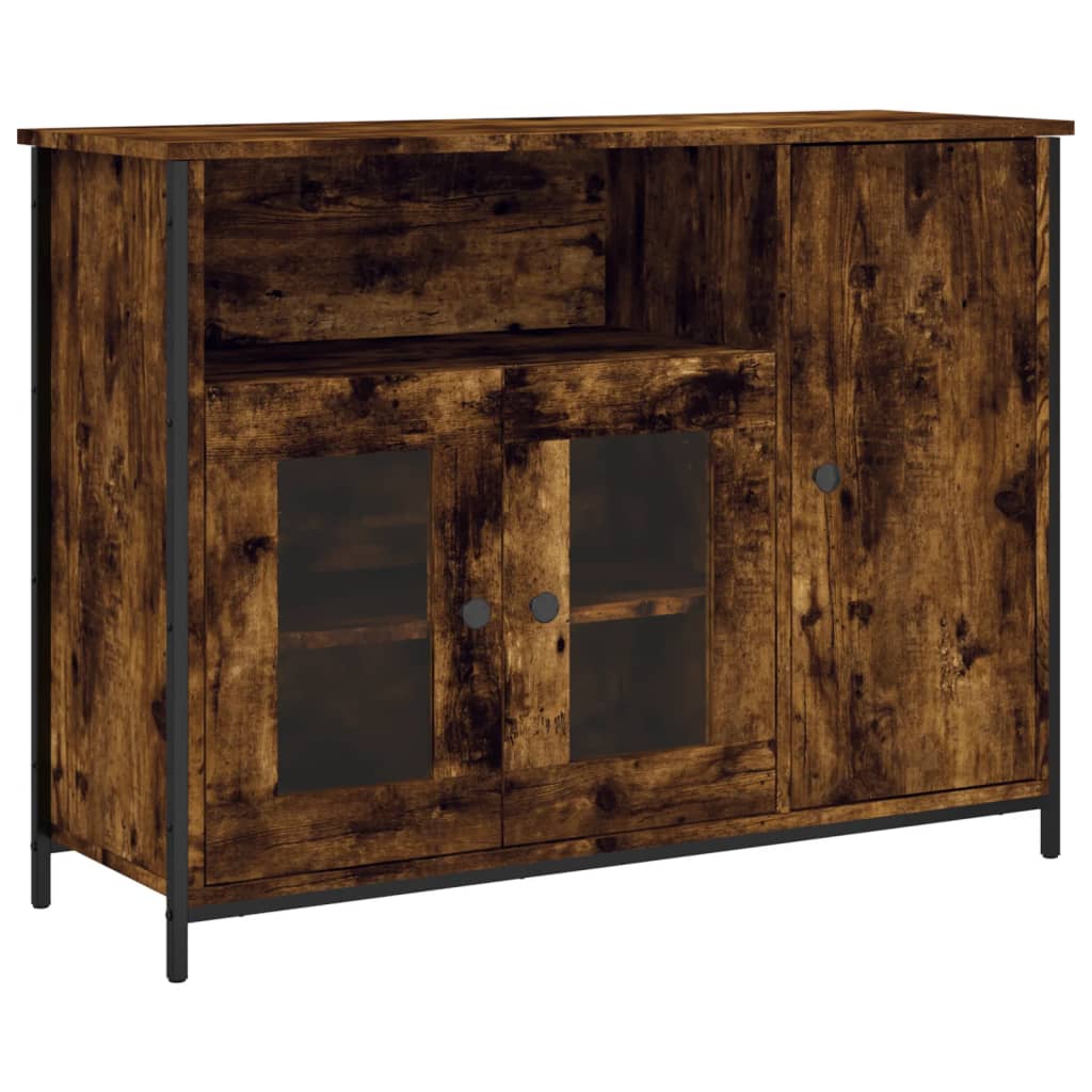 Servantă, stejar fumuriu, 100x35x75 cm, lemn prelucrat GartenMobel Dekor