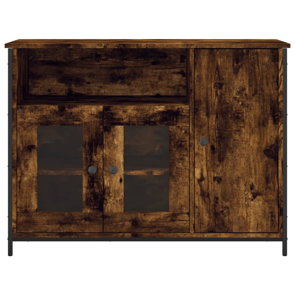 Servantă, stejar fumuriu, 100x35x75 cm, lemn prelucrat GartenMobel Dekor