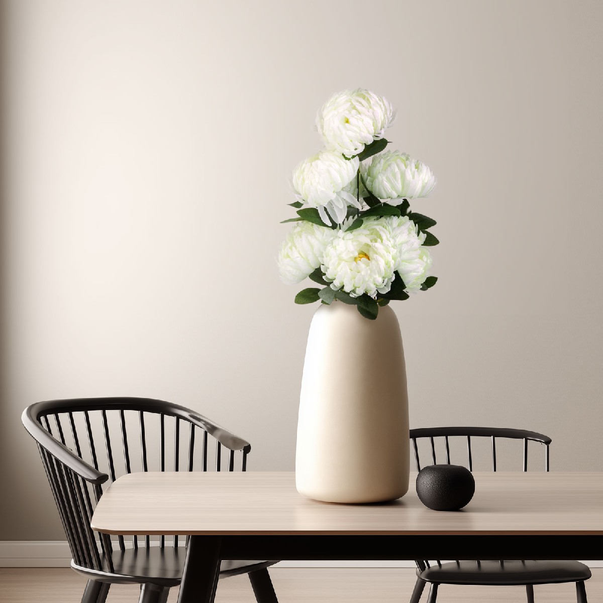 Plantă artificială decorativă - Crizantemă albă - 12 x 58 cm Best CarHome