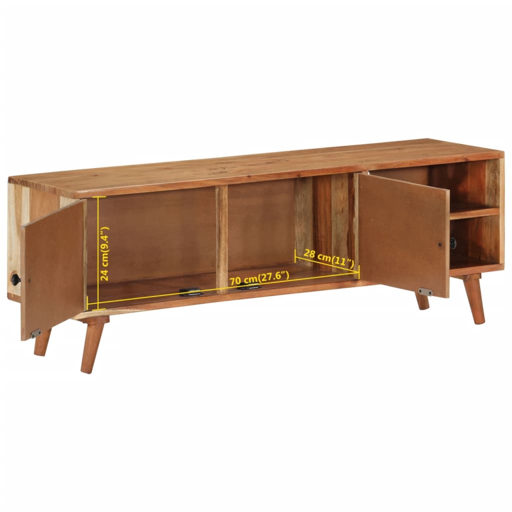 Comodă TV, 112x30x40 cm, lemn masiv de acacia GartenMobel Dekor