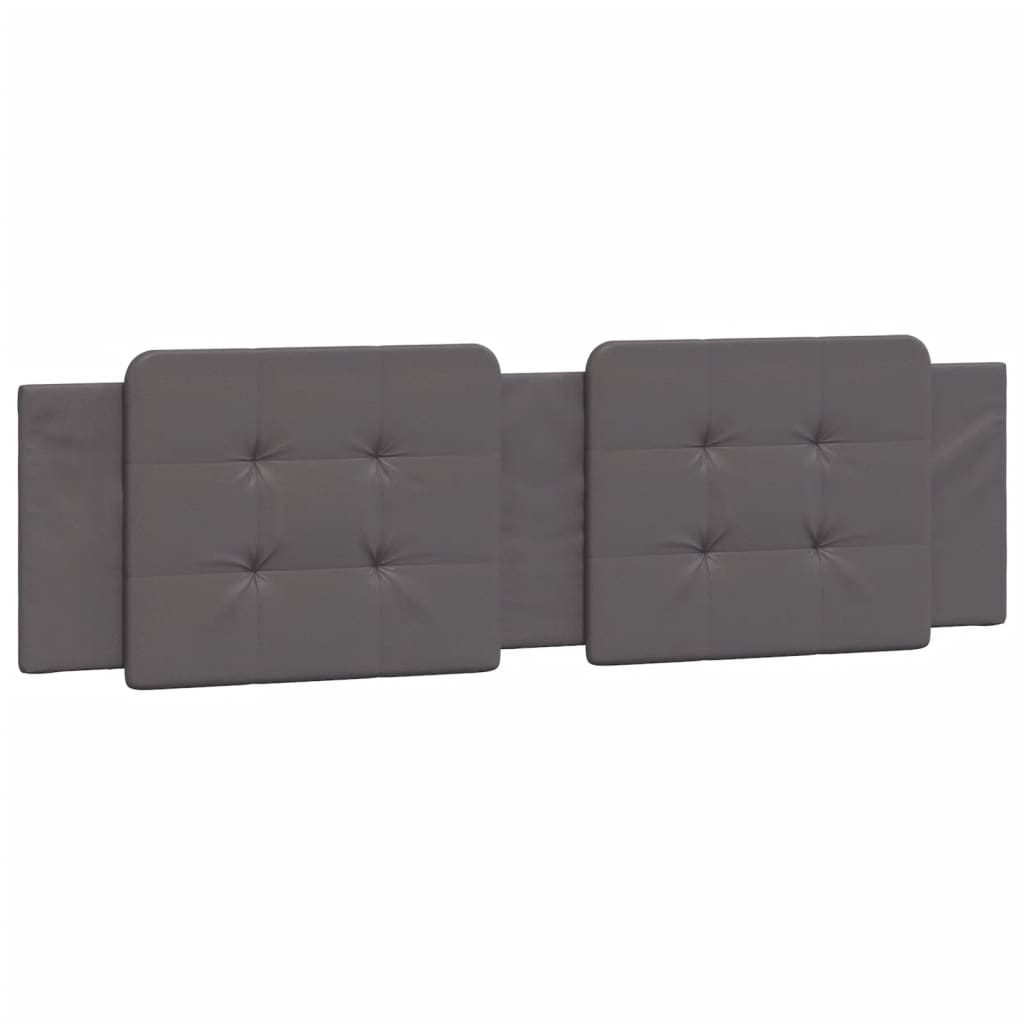 Cadru de pat cu tăblie, gri, 180x200 cm, piele ecologică GartenMobel Dekor