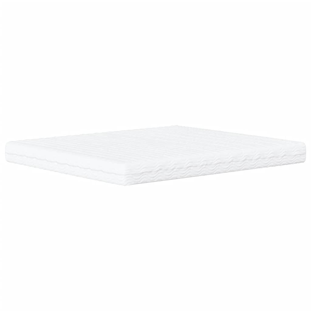Pat cu saltea, gri, 180x200 cm, piele ecologică GartenMobel Dekor