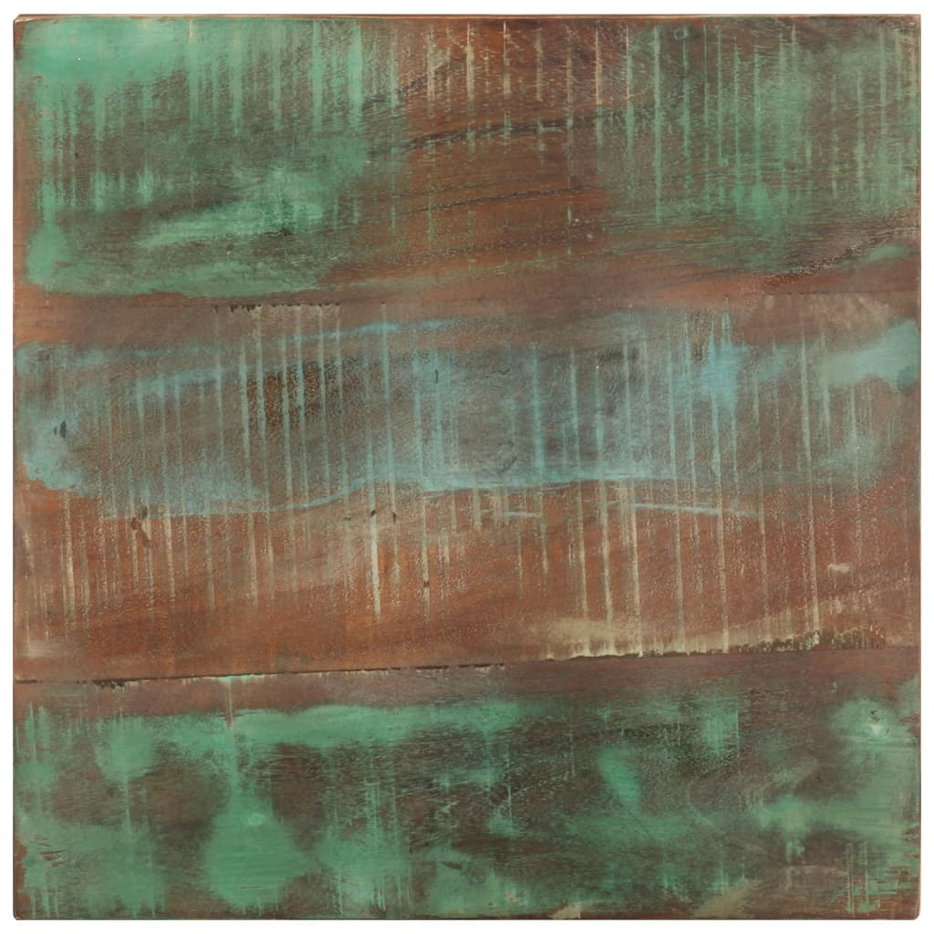 Masă laterală cu roți, 40x40x42 cm, lemn masiv reciclat GartenMobel Dekor