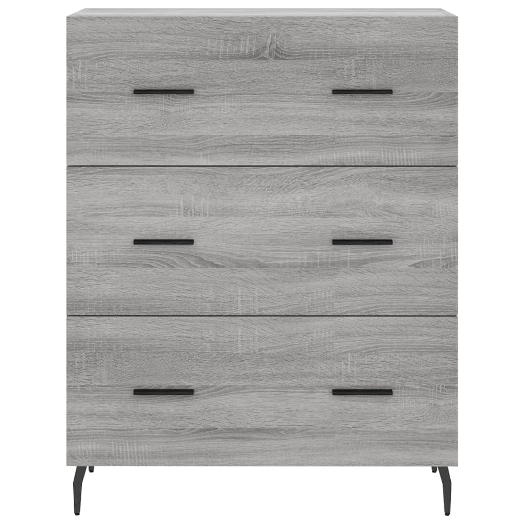 Dulap înalt, gri sonoma, 69,5x34x180 cm, lemn compozit GartenMobel Dekor