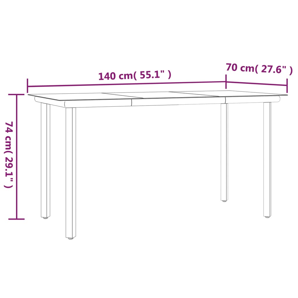 Set mobilier de grădină cu perne, 5 piese, poliratan și oțel GartenMobel Dekor