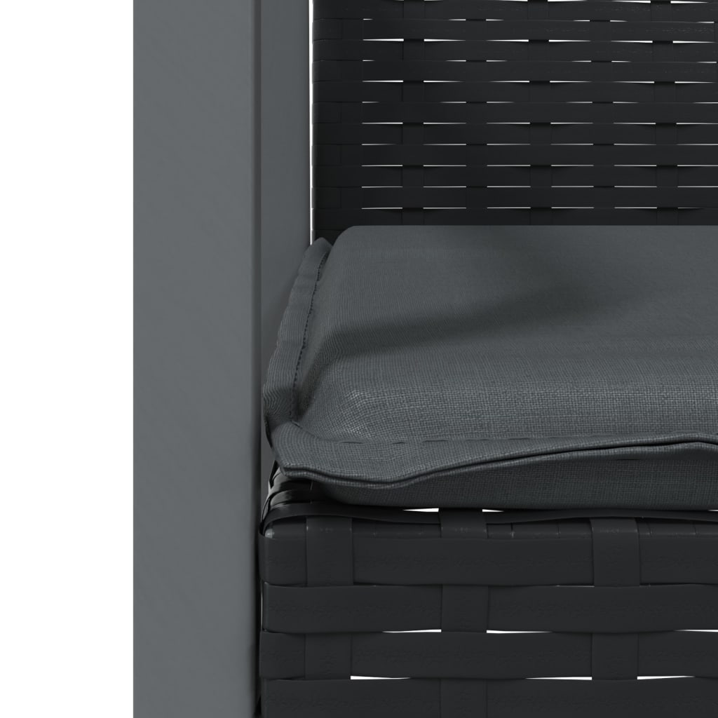 Set mobilier de grădină cu perne, 5 piese, poliratan și oțel GartenMobel Dekor