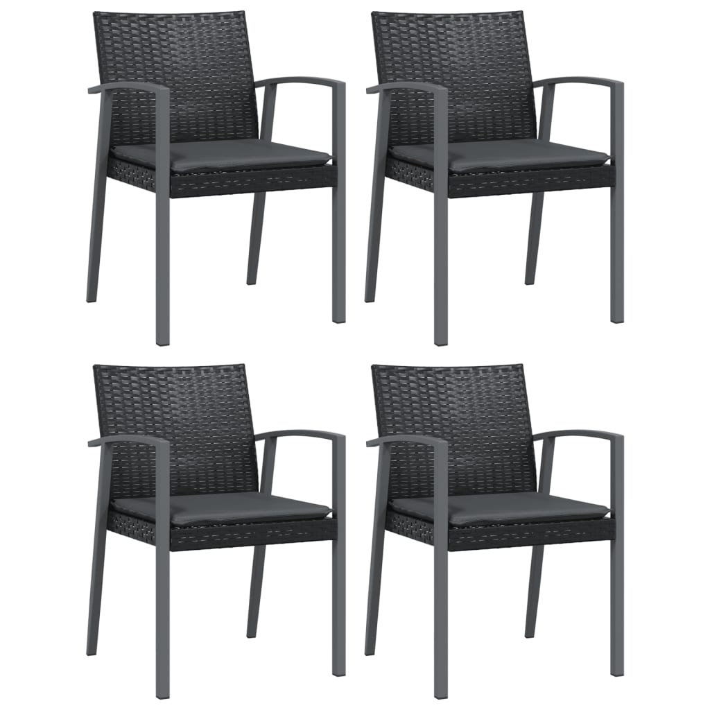 Set mobilier de grădină cu perne, 5 piese, poliratan și oțel GartenMobel Dekor