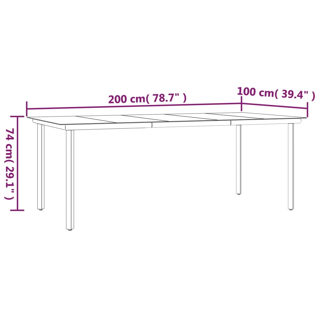 Set mobilier de grădină cu perne, 7 piese, poliratan și oțel GartenMobel Dekor