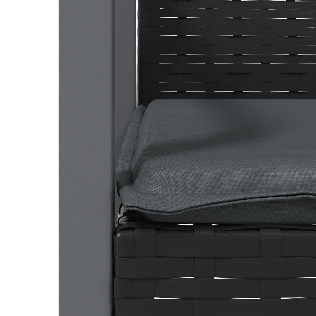 Set mobilier de grădină cu perne, 7 piese, poliratan și oțel GartenMobel Dekor