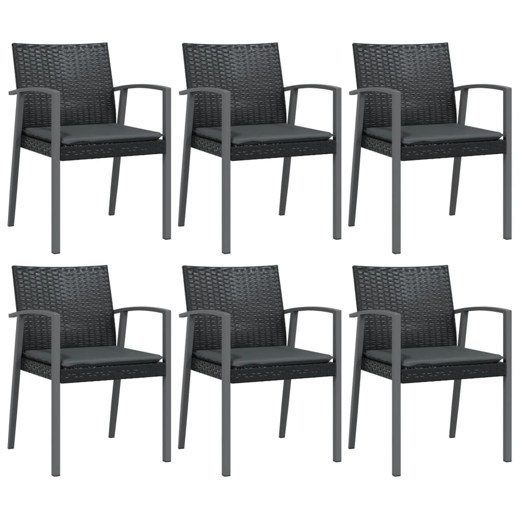 Set mobilier de grădină cu perne, 7 piese, poliratan și oțel GartenMobel Dekor