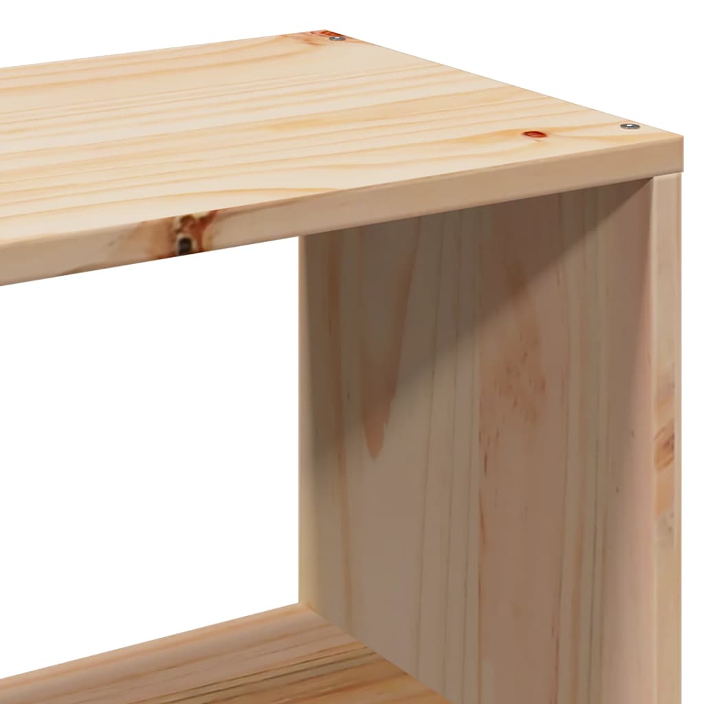 Pat cu bibliotecă fără saltea, 90x190 cm, lemn masiv GartenMobel Dekor