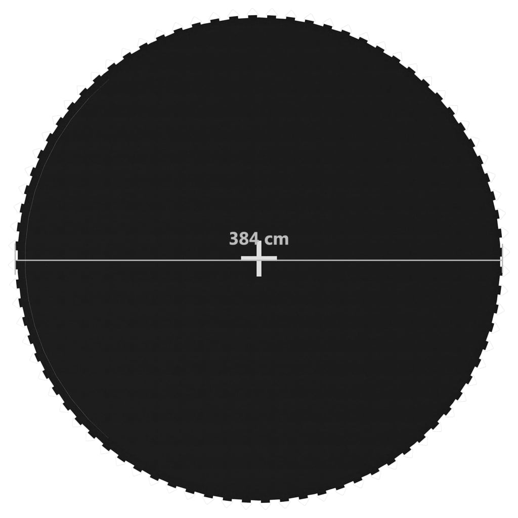 Podea din pânză pentru trambulină rotundă de 4,27 m, negru GartenMobel Dekor