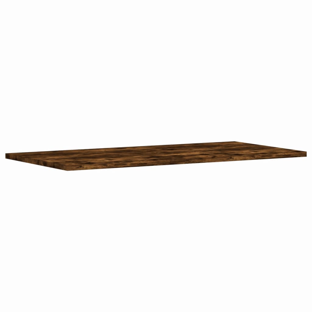 Rafturi perete 4 buc. stejar fumuriu 80x40x1,5 cm lemn compozit GartenMobel Dekor