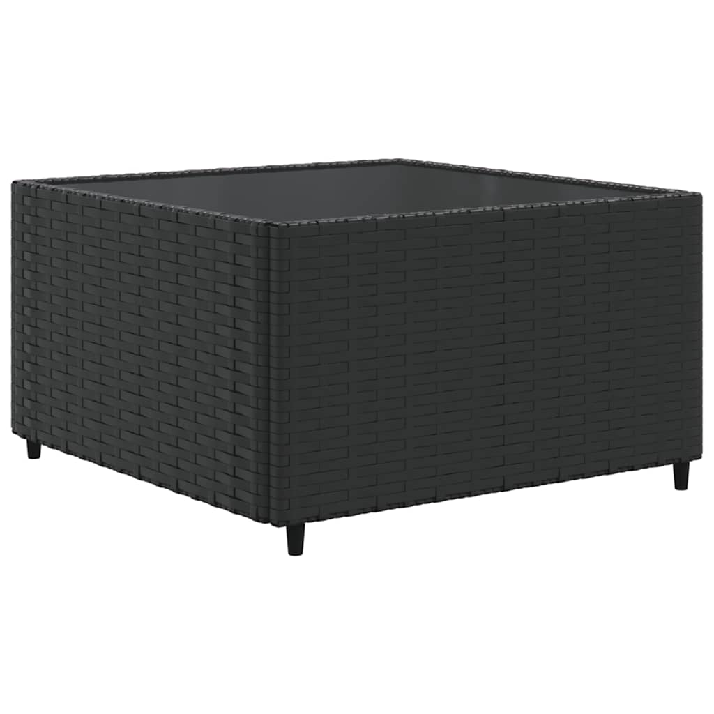 Set mobilier de grădină cu perne, 8 piese, negru, poliratan GartenMobel Dekor