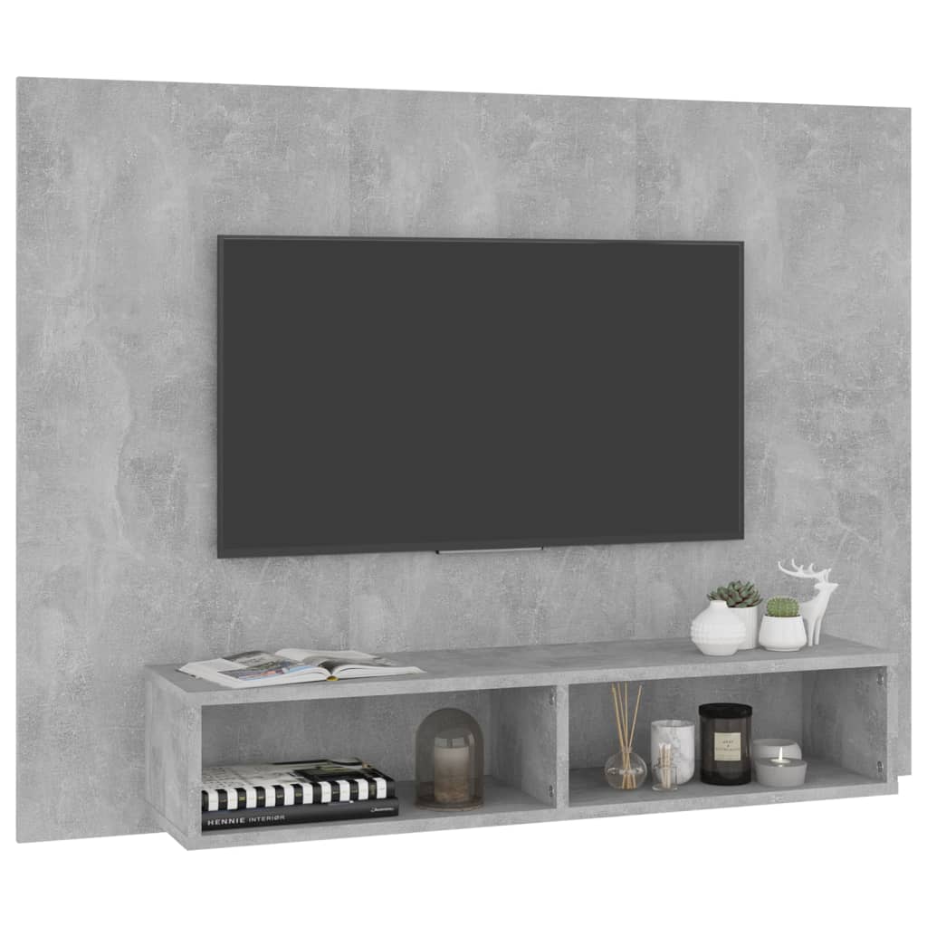 Comodă TV de perete, gri beton, 120x23,5x90 cm, PAL GartenMobel Dekor