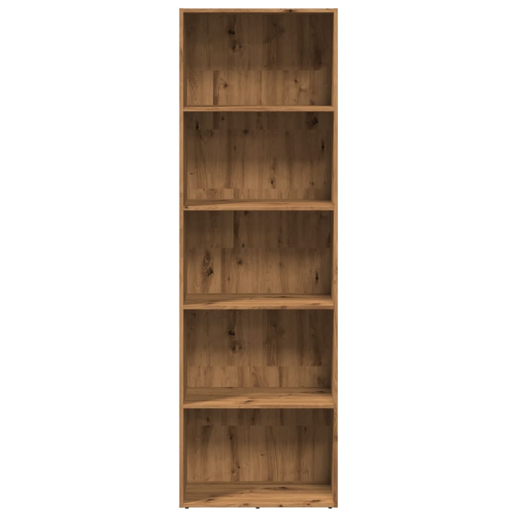 Bibliotecă, stejar artizanal, 60x30x189 cm, lemn prelucrat GartenMobel Dekor