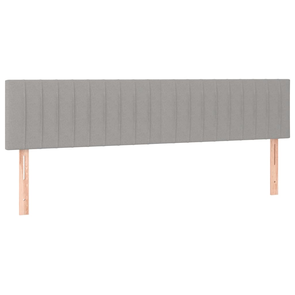Pat box spring cu saltea, gri deschis, 120x190 cm, textil GartenMobel Dekor