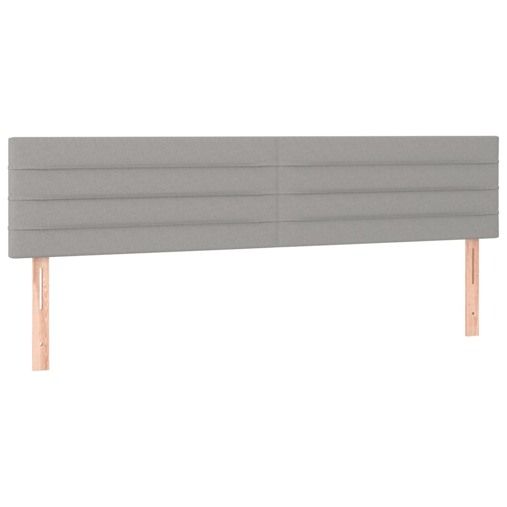 Pat box spring cu saltea, gri deschis, 120x190 cm, textil GartenMobel Dekor